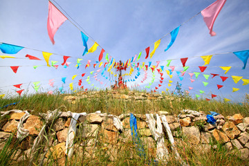 Baicao AoBao in the WuLanBuTong grassland, China