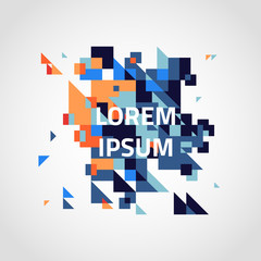 Modern abstract triangular background. Geometric vector illustration.