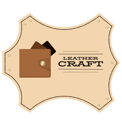 leather wallet with credit cards. leather craft