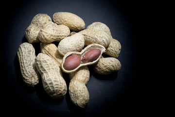 peanuts in closeup