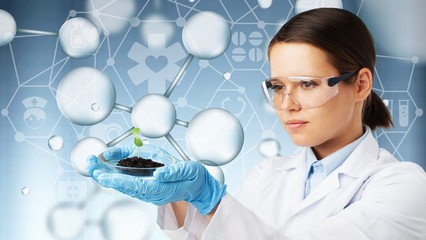 Biotech researcher research food chemistry experiment