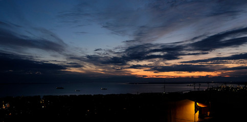 Sunset over Thessaloniki