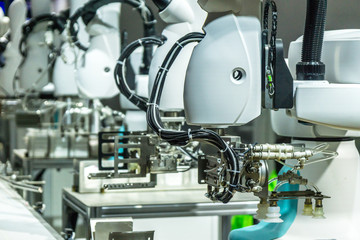 robot hand in factory