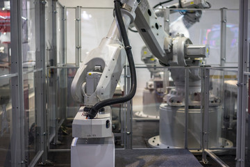robot hand in factory