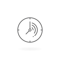 Time icon. Passage time line icon, Clock symbol. Vector simple outline icon