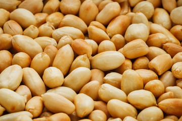 Peanut texture. food background of peanuts beans.