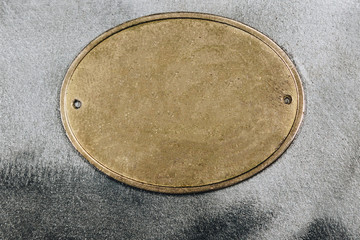 Ellipse patch on metal background