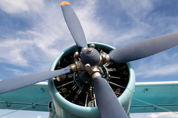 propeller of an airplane - obrazy, fototapety, plakaty