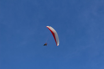 paraglider in the sky