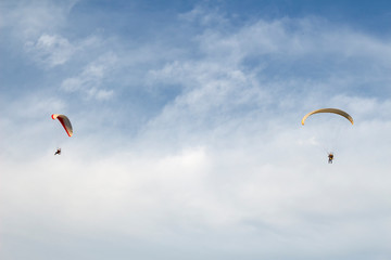 paraglider in the sky