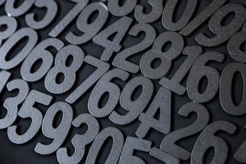 Background of numbers. from zero to nine. Background with numbers. Numbers texture. Mathematics concept