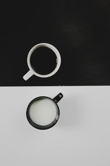 A Cup of Coffee and Milk