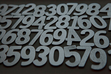 Background of numbers. from zero to nine. Background with numbers. Numbers texture. Mathematics concept