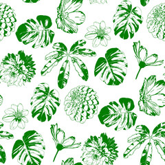 Fototapeta na wymiar Floral seamless pattern. Element for floral design and natural background.