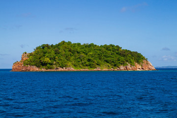 tropical island in the sea