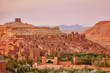 Town of Ait Ben Haddou near Ouarzazate in Morocco.