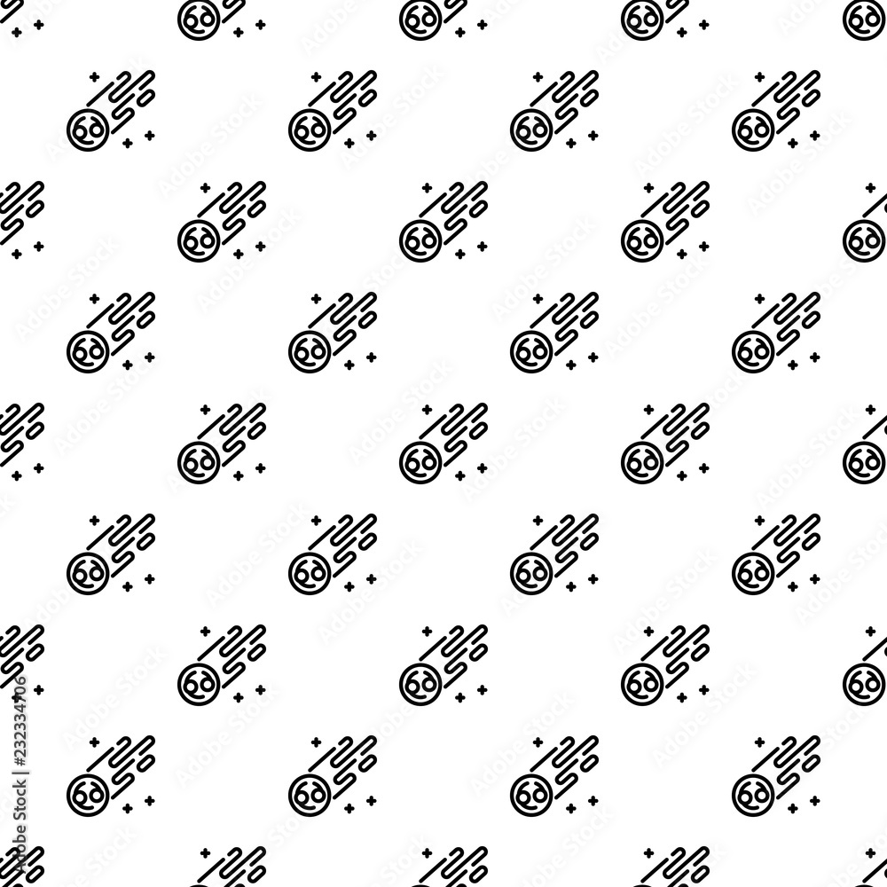 Poster flying comet pattern seamless repeat background for any web design