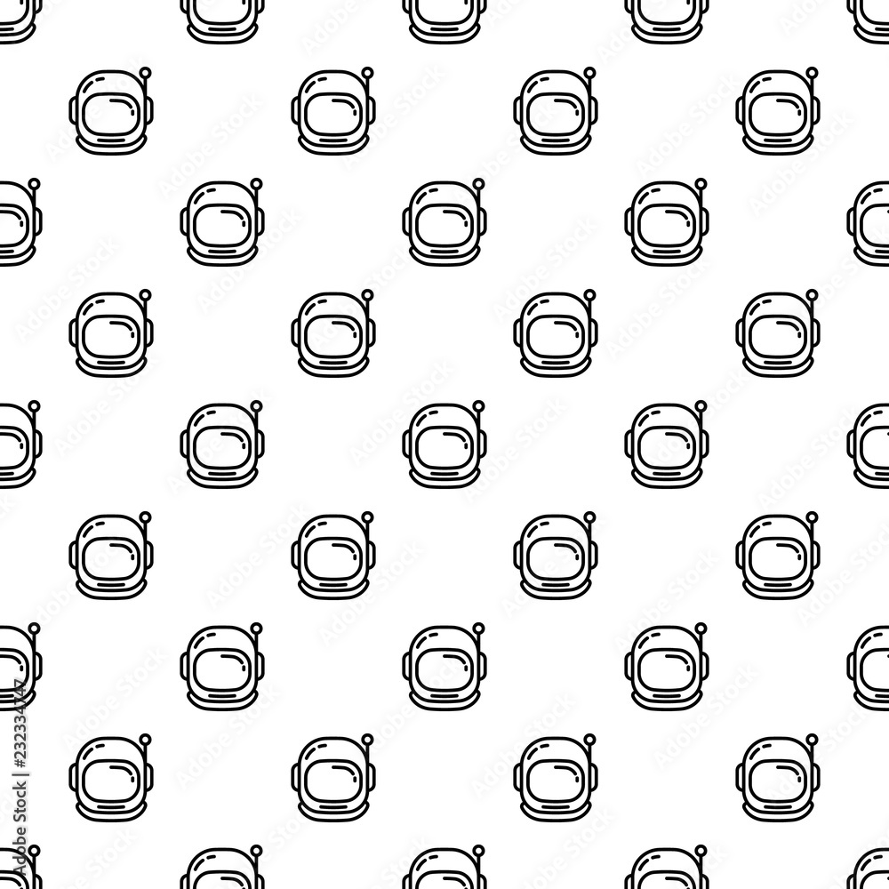 Poster astronaut helmet pattern seamless repeat background for any web design