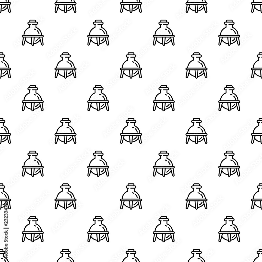 Poster glass chemistry flask pattern seamless repeat background for any web design