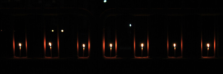 Praying candles. Diwali festival in India