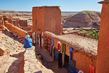 Narrow streets of Kasbah Ait Ben Haddou