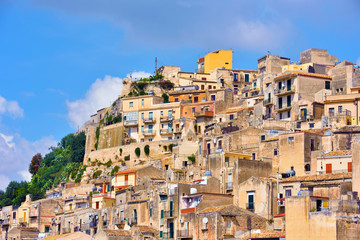 panorama of modica Sicily Italy