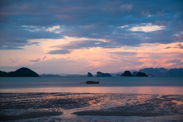 Sunset at the Beach in Thailand