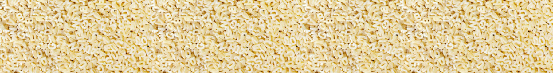 Background of pasta letters