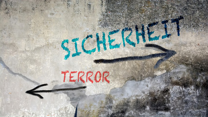 Schild 391 - Terrorsicherheit
