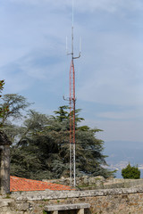 Obraz premium information antenna close up