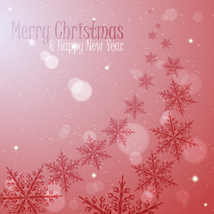 Christmas vector background with snowflakes