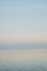 Blue sky landscape without clouds spreading on the sea