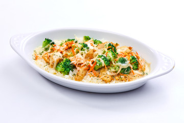 roasted vegetables with rice