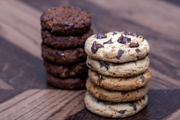 assorted biscuits chocolate. Delicious homemade, high resolution homemade biscuits. Homemade cookie with lots of flavor.