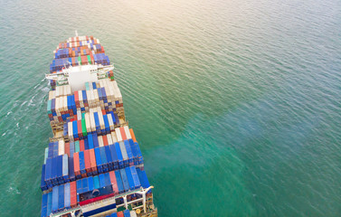 Logistics and transportation of Container Cargo ship and Cargo import/export and business...