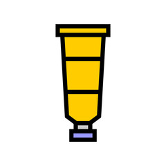 Paint tube vector icon
