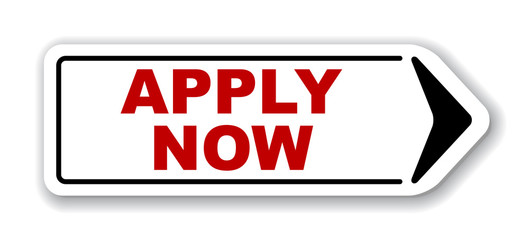 red vector banner apply now