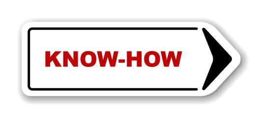 red vector banner know how