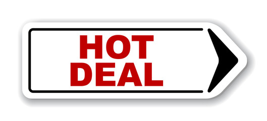 red vector banner hot deal