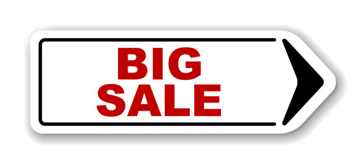 red vector banner big sale