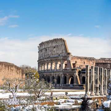 Colyseum uder the snow