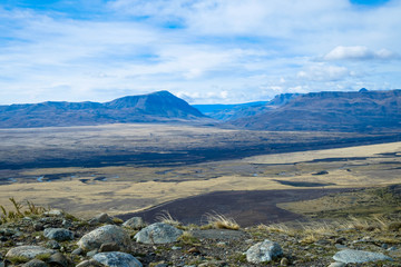 Patagonian landscape as seen from 