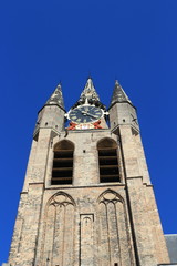 Fototapeta na wymiar Oude Kerk in Delft
