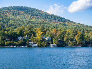 Fototapeta premium Fall Landscape on Lake George