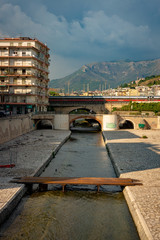 Looking towards the mountain in Salerno Italy - 232351764