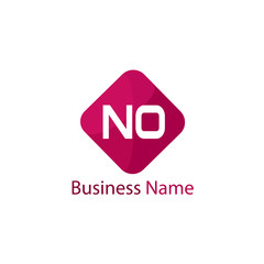 Initial Letter NO Logo Template Design