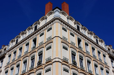 Obraz premium Immeubles classiques lyonnais, France