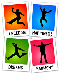 freedom happiness harmony