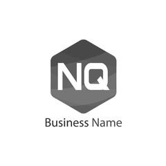 Initial Letter NQ Logo Template Design
