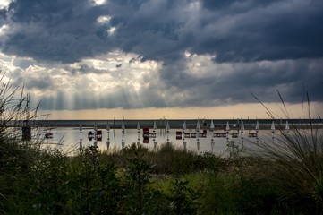 Rough Sea Cagliari Sardinia Tourism Vacation Photo